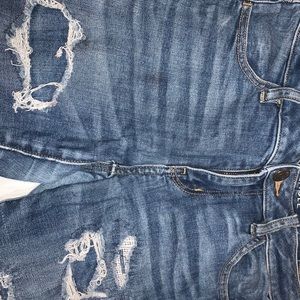 Distressed jeans